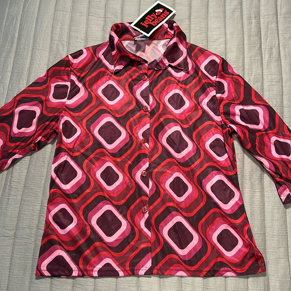 60’s or 70’s vintage Jellybean NEW top, fits like Large